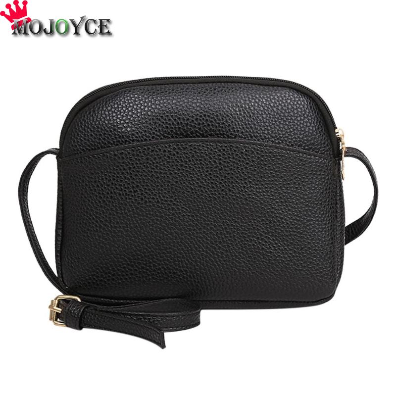 Vrouwen Pu Lederen Messenger Handtassen Shell Schouder Crossbody Bag Solid Kleine Tassen Voor Vrouwen Sac A Main Dames Hand tas: Black
