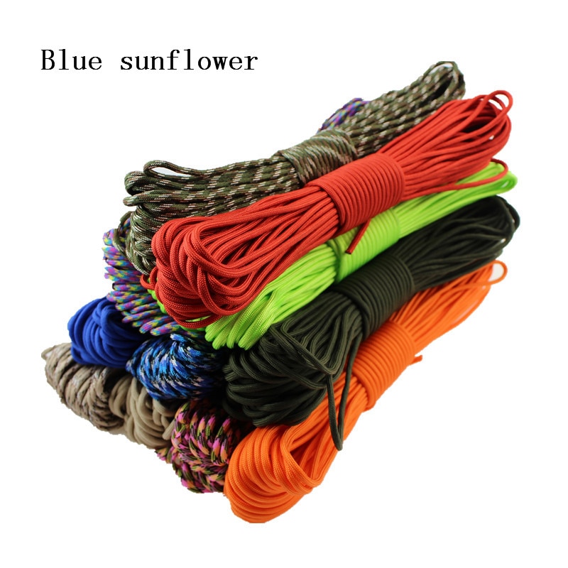 33ft 7 Cord Strand Paracord 550 Parachute Cord Lanyard Rope Mil Spec Cuerda EDC GEAR Carabiner Camping Survival Kit Equipment