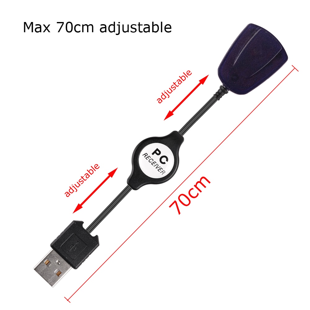 Télécommande PC sans fil Fornorm centre multimédia contrôleur USB télécommandes souris pour Windows 7 8 10 Vista XP