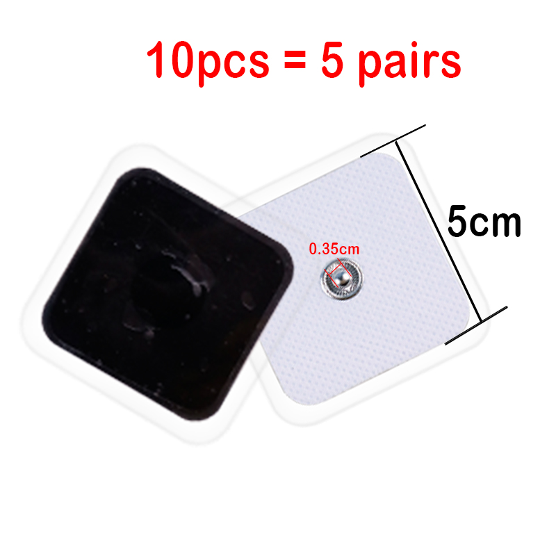 Electrodos Tens para mioestimulador, máquina de terapia de fisioterapia, almohadillas, masajeador adelgazante, Gel adhesivo, almohadilla de salud Tens, 10/20 piezas