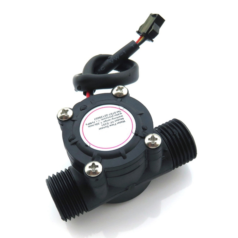 DC5-18V Water Flow Sensor Flowmeter Hall Flow Sensor Water Control Liquid Flow 1-30L/Min 2.0Mpa Sensor Switch