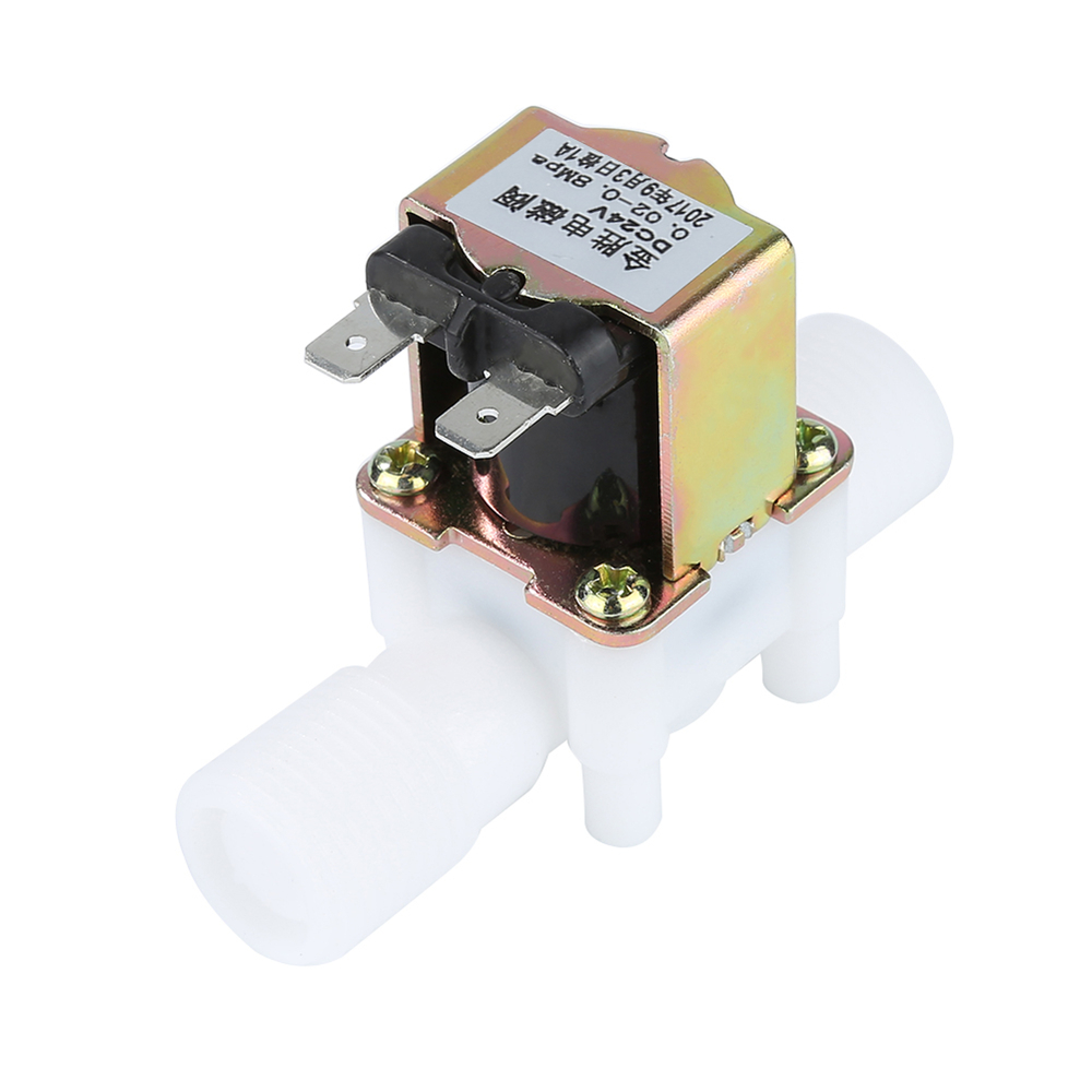 Válvula Solenoide eléctrica de plástico Universal, interruptor de controlador de presión Nominal normalmente cerrado, 12V/24V, 1/2 &quot;N/C
