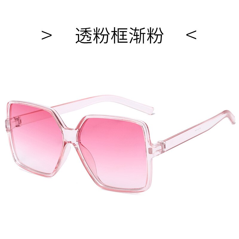 Gafas de sol de marco cuadrado grande para mujer, lentes de sol de que combinan con todo,: 4