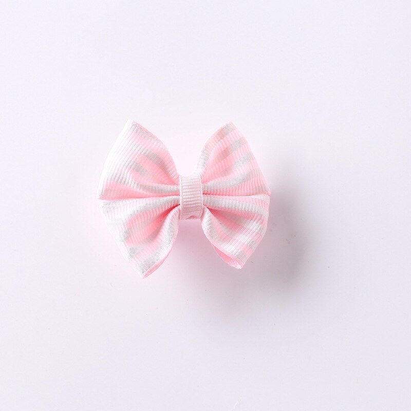 8 Uds Clips de pelo bebé rayas Bowknot niños broche sombreros de bebé de accesorios para el cabello niñas horquillas
