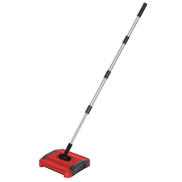 Carpet Floor Sweeper Hand Push Automatic Broom Home Office Carpet Dust Shredded Paper With Brush Cleaning Sweeper 110*24*22cm: Default Title