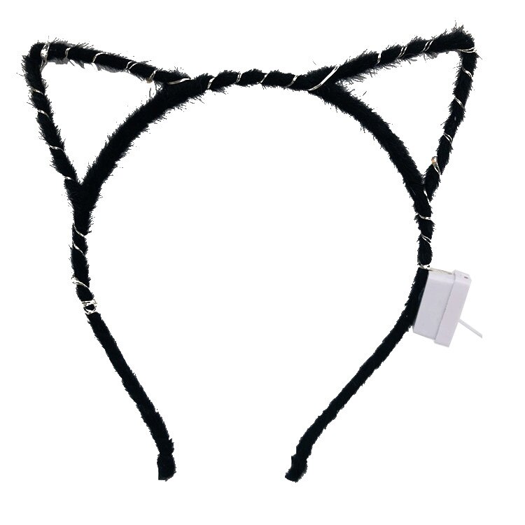 Bandeau à Cheveux Oreilles De Chat Pailletées - Accessoire Mignon Carnaval, Halloween Et Cosplay
