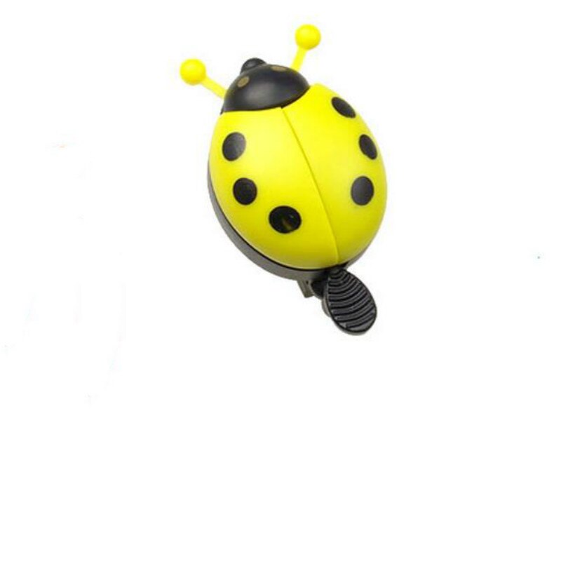 Fietsbel Ring Kever Cartoon Fietsen Bell Mooie Kids Lieveheersbeestje Bell Ring Voor Bike Rijden Hoorn Alarm Fiets Accessoires: YELLOW