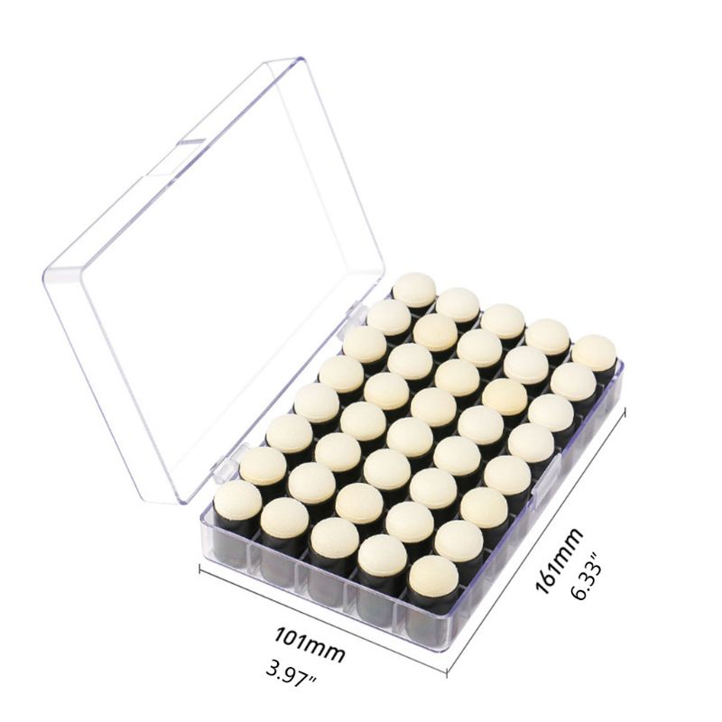 Finger Sponge Daubers with Storage Case 40 Pack Craft Sponge Daubers for Drawing Painting Ink Craft Stamping Card Making