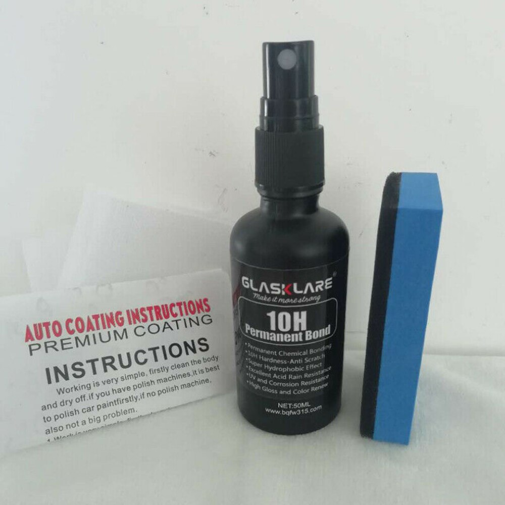 10H hydrophobe en céramique liquide 50mL accessoires Auto noir voiture verre remplacement