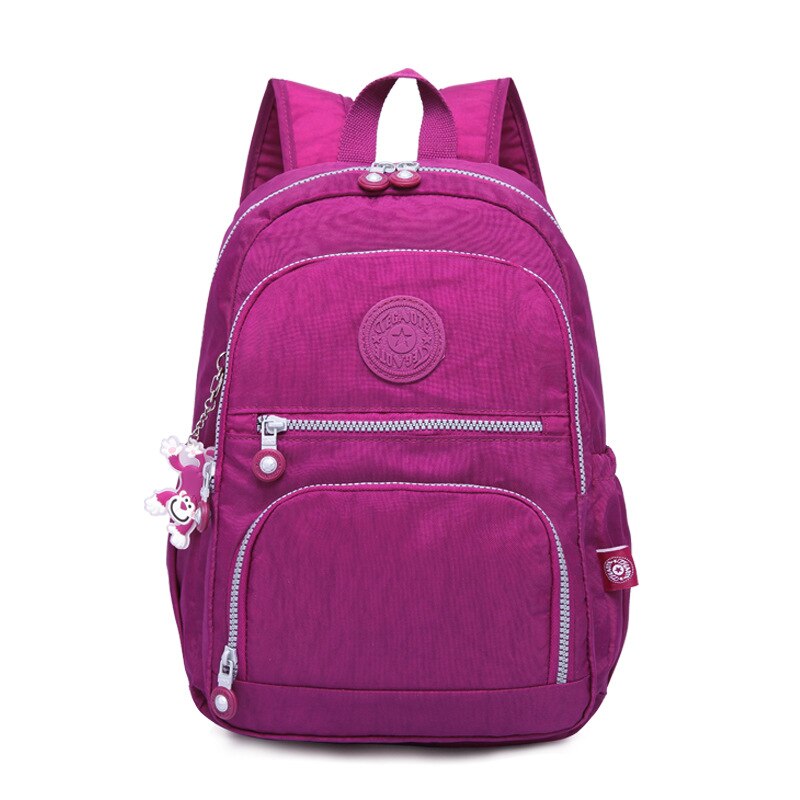 Female Backpack Women School Backpack for Teenage Girls Mochila Feminina Laptop Bagpacks Travel Bags Casual Sac A Dos: Purple red