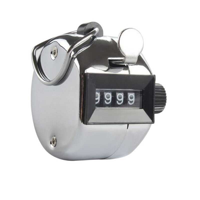 Gym Stainless Metal /Plastic Mini Lap Golf Hand Held Manual 4 Digit Number Farm Hand Golf Tally Football Counter Clicker