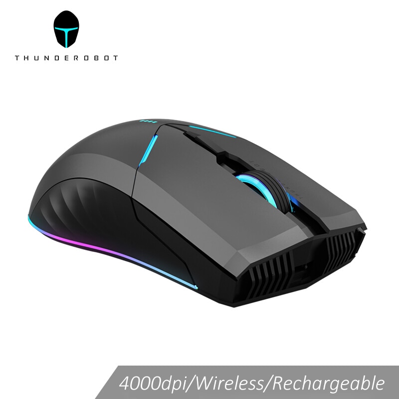 Thunderobot wireless mouse gaming mouse OMRON LED backlight Programmable rechargeable 4000 DPI computer mouse