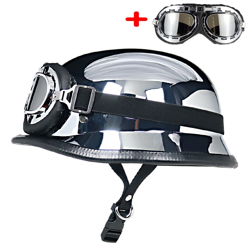 World German style motorcycle helmet capacetes open face retro motorcycle helmet cascos para moto: 1 / XL