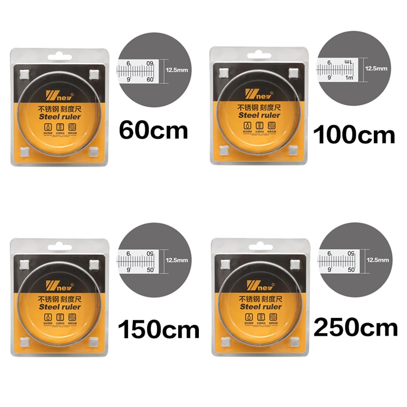 Self-Adhesive Measuring Tape Stainless Steel Workbench Ruler Tape Measure For T-track Table Saw Woodworking