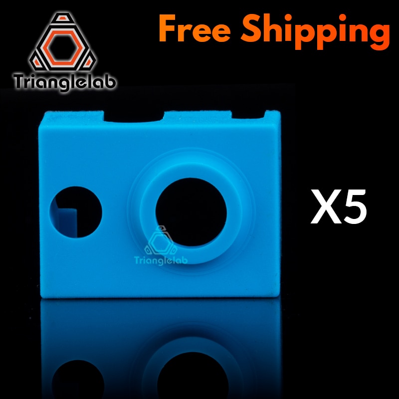 Trianglelab 5Pcs Cartridge Heater Bock Siliconen Sokken V6 Sokken Voor PT100 Heatblock Voor V6 Hotend Nozzle Draak
