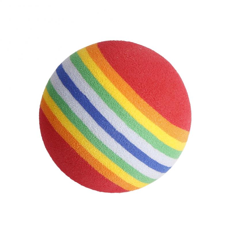 20 pièces 38/42mm EVA mousse doux arc-en-ciel balles Mini Golf balançoire balles d'entraînement éponge Golf arc-en-ciel couleur intérieur pratique aides balle