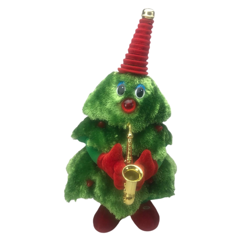 Weihnachten Baum Elektrische Spielzeug Lustige Elektrische Plüsch Spielzeug Nette GrüNe Elektronische Weihnachten Baum Musical Puppe Weihnachten Dekoration