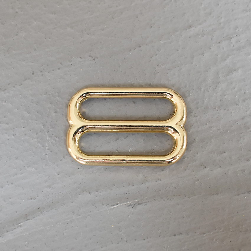 20 Pcs/Lot Adjustment DIY Accessories for 25mm Webbing Metal Slider Adjustable Buckle Loops DIY Straps Bags Belts Accessories: Gold