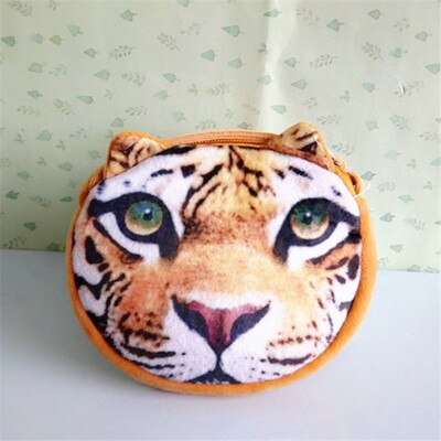 Girl Mini Messenger Bags Cute 3D Animal Prints Children Plush Shoulder Bag Girls Boys Casual Handbag Purse Bag Toy: 13