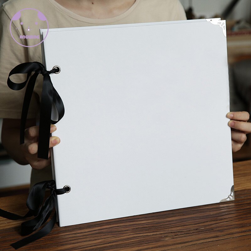 12Inch Photo Album Scarpbook Wedding Scrapbook Album Blank Cover Baby Cardboard Album Photo Travel Albums For Photos With PP Bag