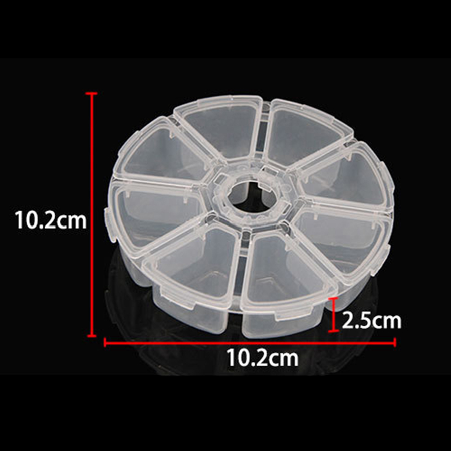 28/ 64 Grids Plastic Box Organizer Medicine Case Diamond Painting Storage Box Embroidery Storage Case Jewelry Accessories Tools: 8PCS