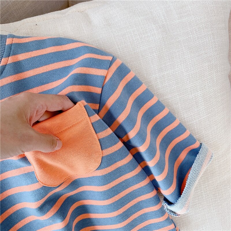 Baby truien gestreepte meisjes sweatshirts kinderen hoodies tops kindermeisjeskleding herfstkleding 1-6y
