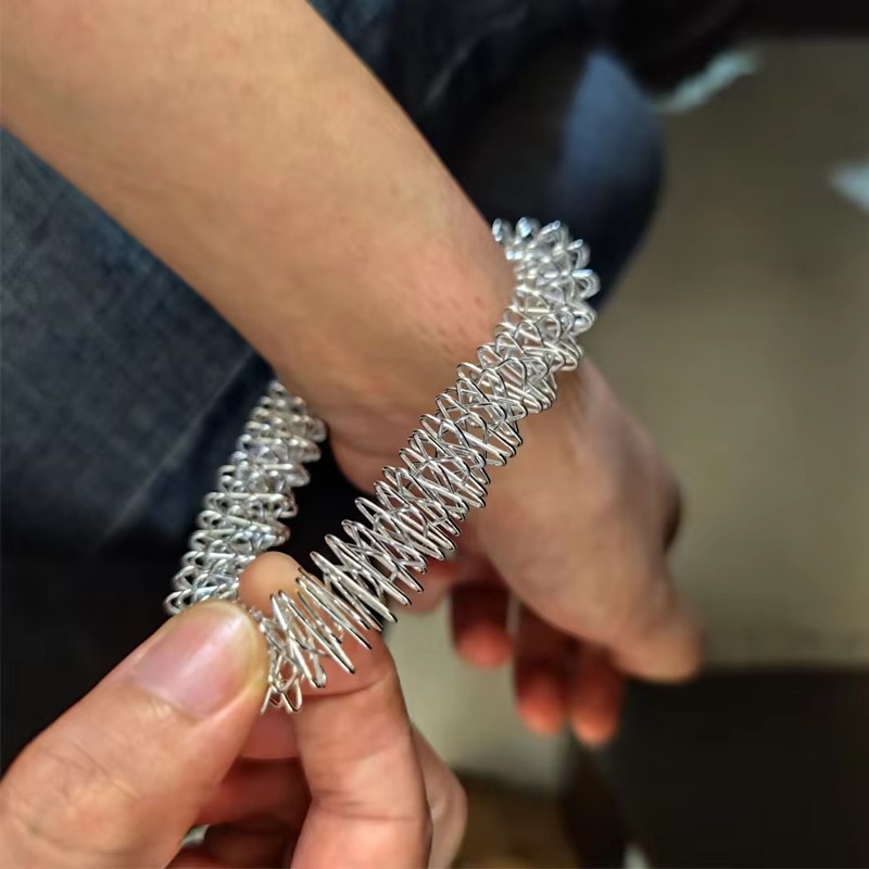 12/6PCS Fidget Zintuiglijke Hand Pols Massage Ring Armbanden Ontspannende Tool voor Acupressuur Therapie Stress Reducer voor volwassenen Kinderen