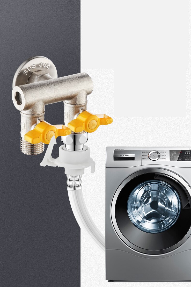 big flow DN15 Brass water valve bathroom faucet valve water inlet valve washing machine splitter angle valve