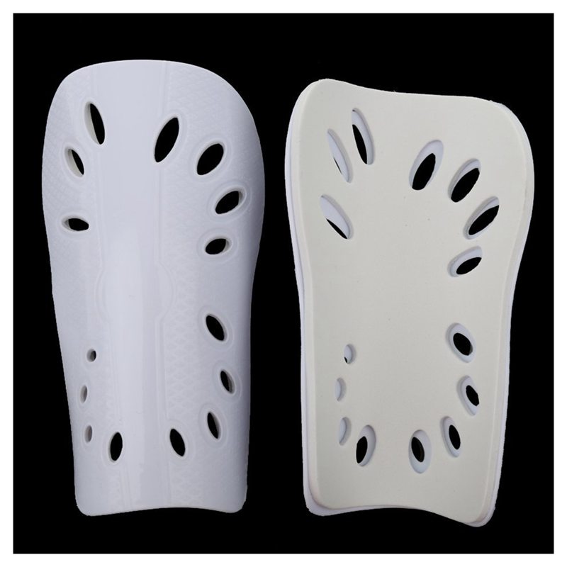 1 paar Voetbal Scheenbeschermers Basketbal Scheenbeschermers Protector voor Kids Volwassenen-Wit, 16.3x11 cm/6.4x4.3 inch