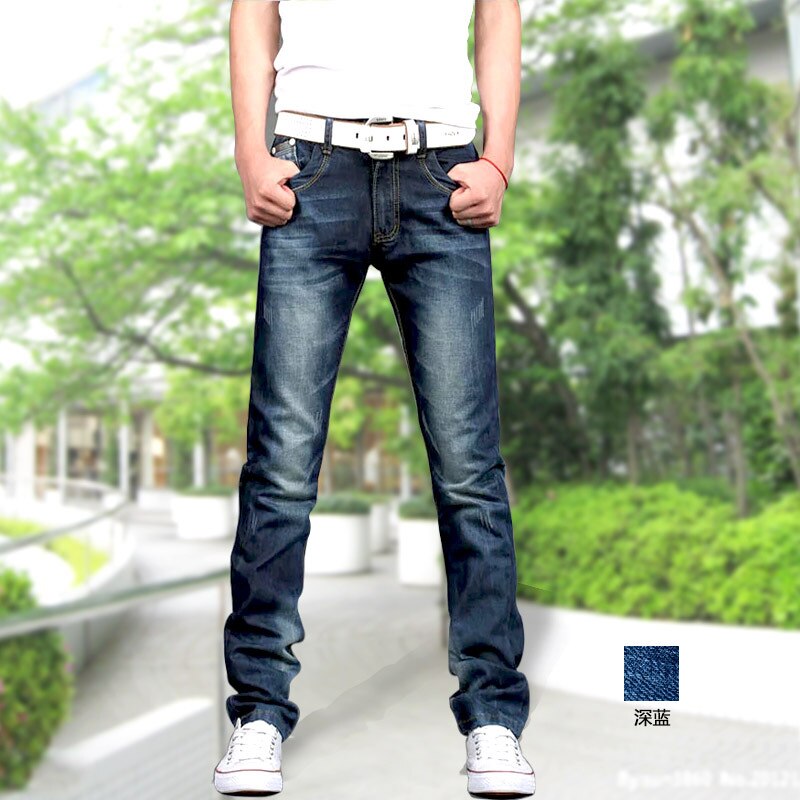 Icpans skinny jeans mænd klassiske straight herre jeans denim jeans mænd lange bukser mærke tøj jeans til mænd