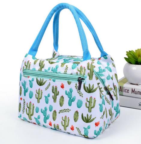 Draagbare Lunch Tas Animal Print Thermische Geïsoleerde Lunch Box Voor Vrouwen Kids School Handtas Unisex Waterdichte Picknick Tassen: 2