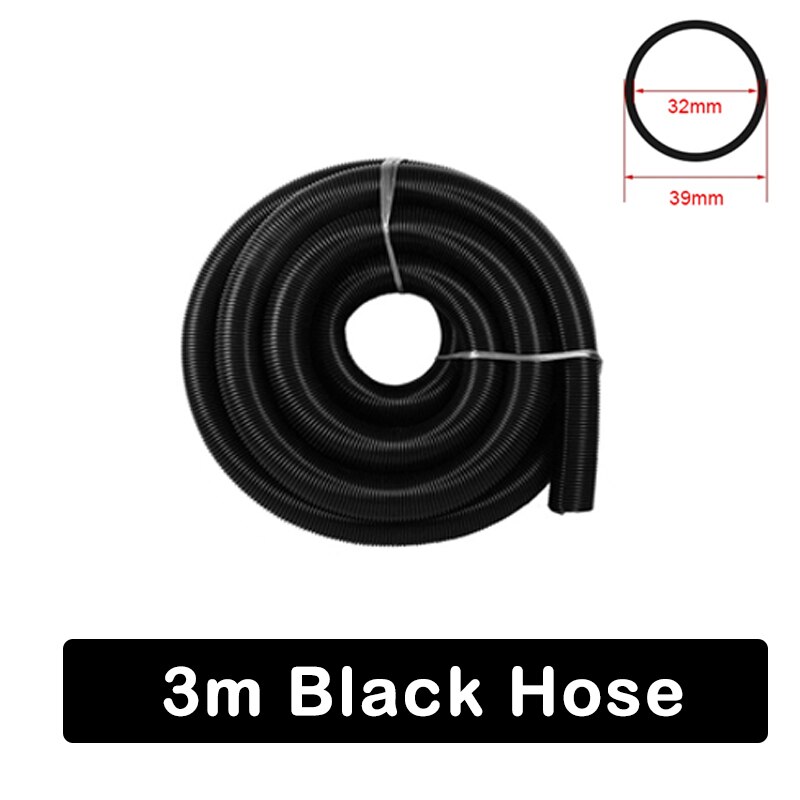 Staubsauger Rohr Staub Kollektor Verlängerung Schlauch Geeignet Für SN50T6 Sechste Generation Turbo Zyklon Staubsauger Filter: 3m Schwarz Schlauch (32mm)