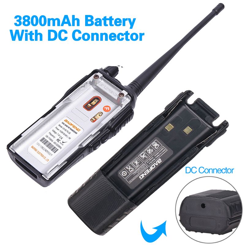 Batteria di UV-8D 3800mAh BL-8 Li-ion per Baofeng Walkie Talkie UV82 UV8D Raido accessori USB opzionale o carica auto