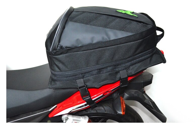 Motocentric motorsykkel drivstofftank baksete bakre bag multifunksjonell ryggsekk motorsykkel navigasjonsbag universal