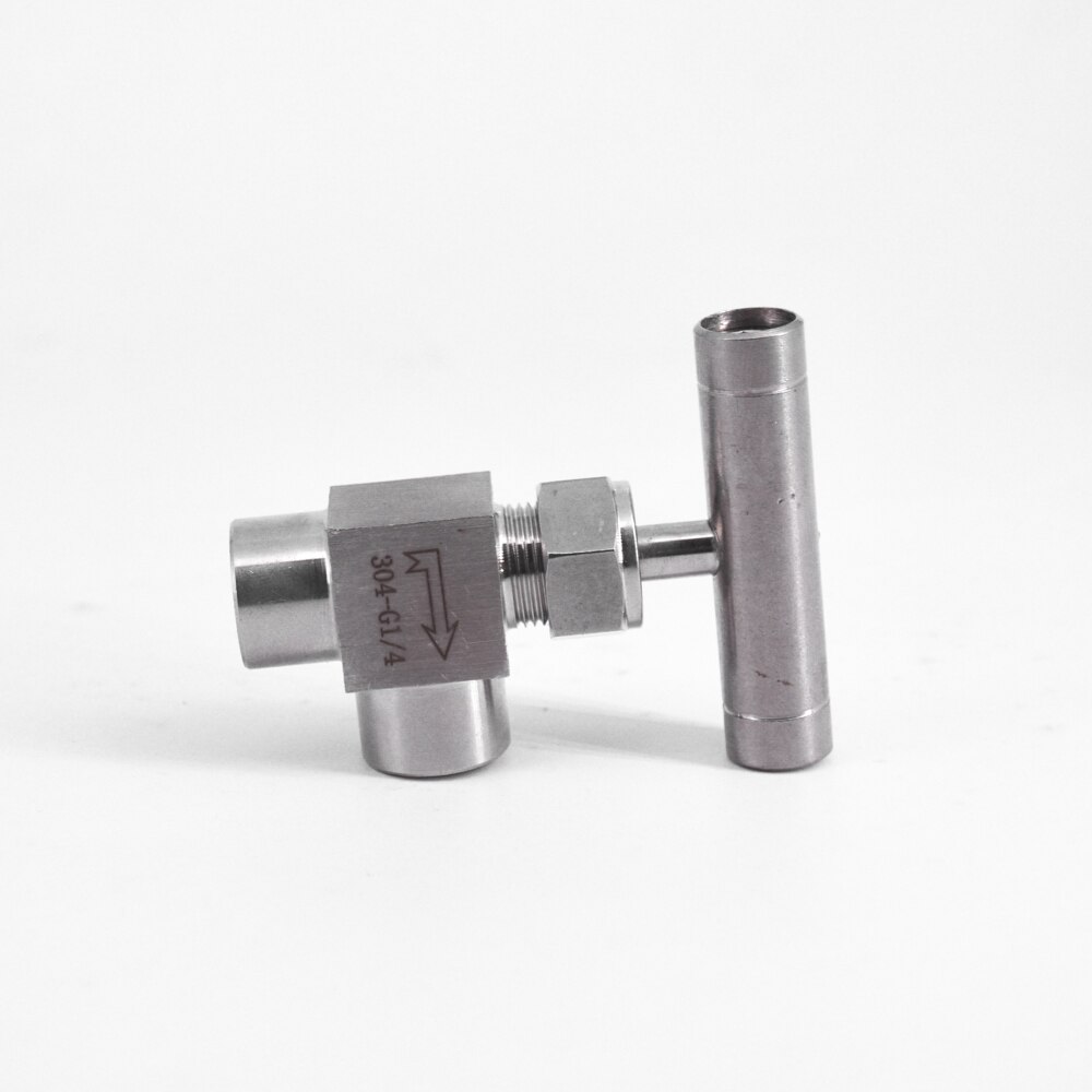 1/8" 1/4" 3/8" 1/2" BSP Female Angle Needle Valve Crane 915 PSI 304 Stainless Flow Control With One-Shape Handle
