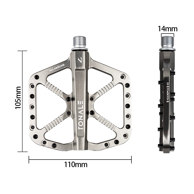 MTB Bicycle Pedal Titanium Non-Slip CNC 3 Bearing Aluminum Alloy Bike Pedals Cycling Foot Pedals for Mountain Bike Accessories