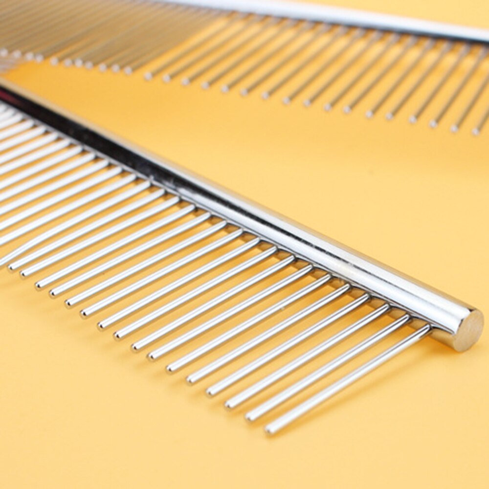 Herramienta de belleza para mascotas súper Surdy, duradera, para mascotas, gatos, cachorros, pelo largo, corte de pelo, plata, peine antiestático