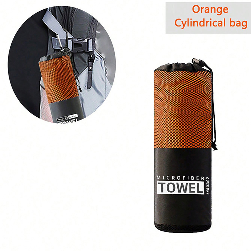 Sneldrogende sporthanddoek 73 x 149cm blauw grijs groen oranje zwemmen sportschool fitness kamperen hardlopen strand washandje handdoeken: Zwart