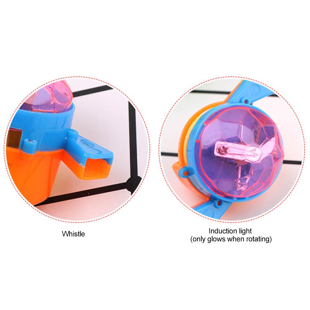 10 Stuks Willekeurige Kleur Fun Kids Tol Fluitje Gyro Speelgoed Blazen Rotatie Stress Desktop Tol Speelgoed Kids #40