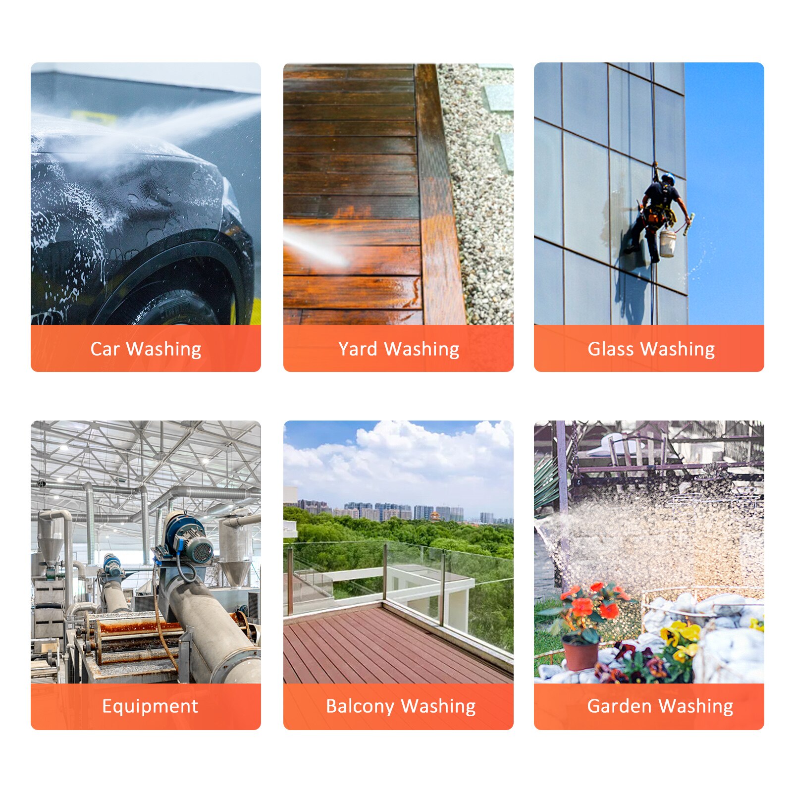 2.0Ah battery Wireless Car Washing Machine Mini Cordless Electric Car Washer with a 5-meter Water Hose and a 400ml Bottle