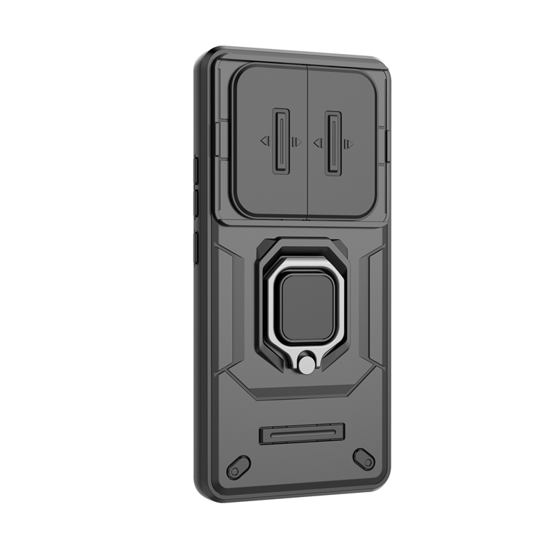 Pansercover til xiaomi redmi note 14 pro 4g pro + 5g etui med magnetisk ring og beskyttelsesfilm til redmi note 14 pro plus linsekapsel