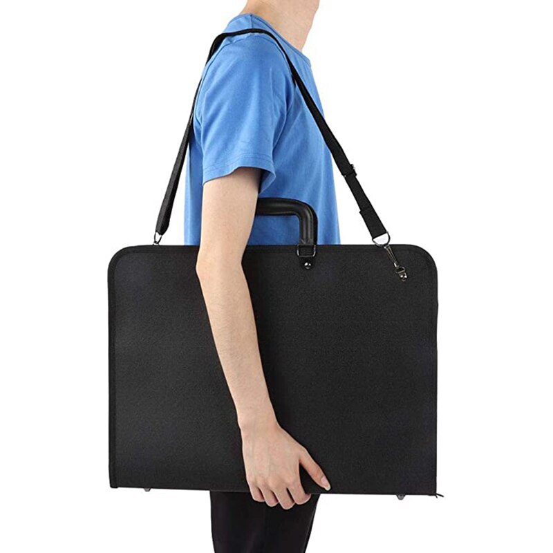 Trousse d&#39;art avec fermeture éclair, mallette de transport pour artiste, planche d&#39;affiche, sac fourre-tout pour dossier de rangement artistique