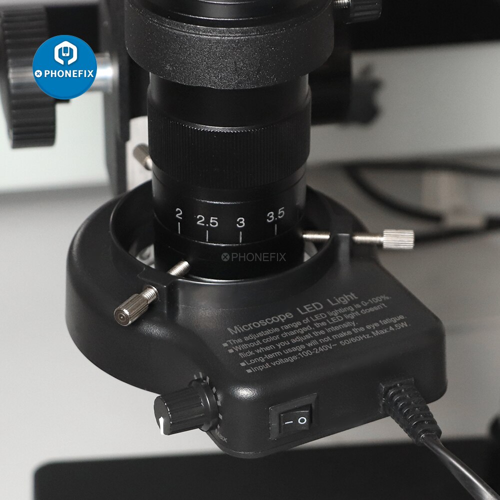Microscoop 56 Led Ring Light Illuminator Lamp 0-100% Verstelbare Lamp Led Cirkel Licht Voor Trinoculaire Stereo Zoom Microscoop