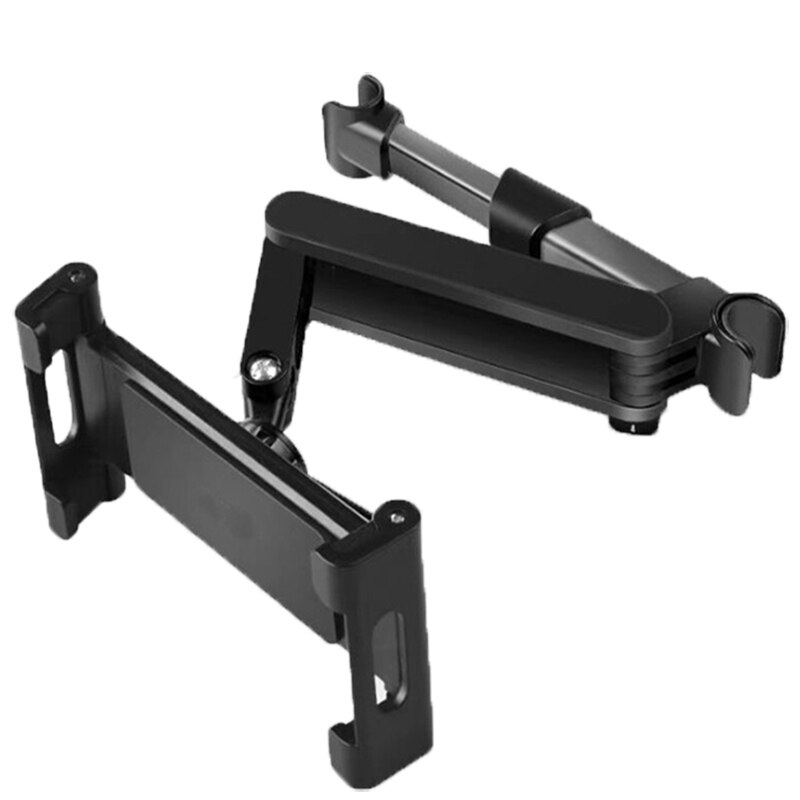 Aluminium achterbank hoofdsteun telefoon tablet autohouder 5-13 inch tablet telefoon autohouder ondersteuning voor ipad pro 12.9 iphone  x 8 plus: 09