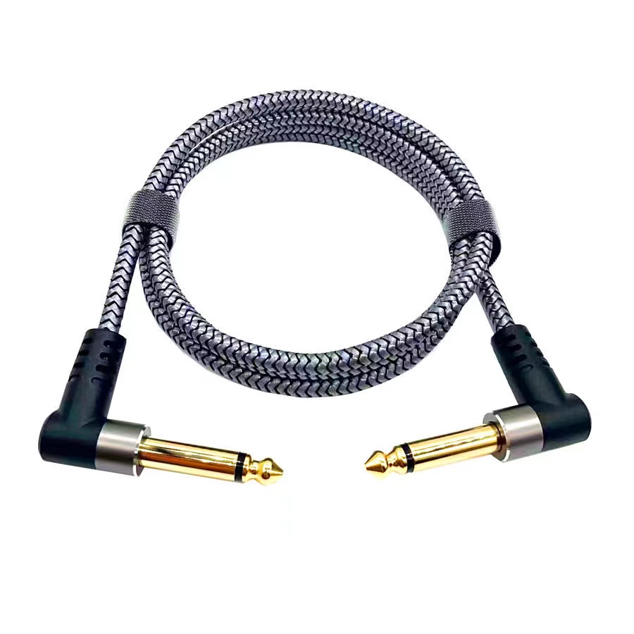 Guitar effektlinje 0.15/0.3/0.5m pedalkabel instrument jumper 6.35 lydkabel elektrisk guitar effektlinje guitartilbehør