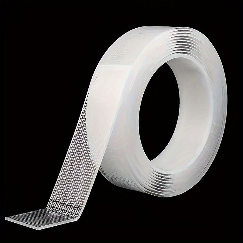 Nastro biadesivo nano ultra resistente da 5 m - Trasparente, rimovibile e impermeabile - Striscia adesiva extra resistente e per un uso infinito