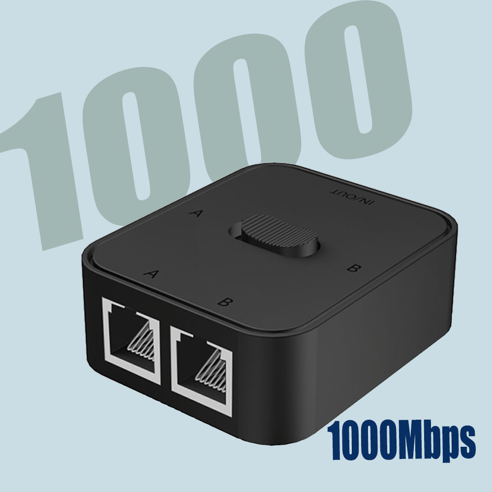 Rozdzielacz RJ45 1000M 1 na 2 adapter Ethernet Przedłużacz Kabla Sieciowego Internetowego Złącze RJ45 Gigabitowy Przełącznik Sieciowy robić PC Laptopa