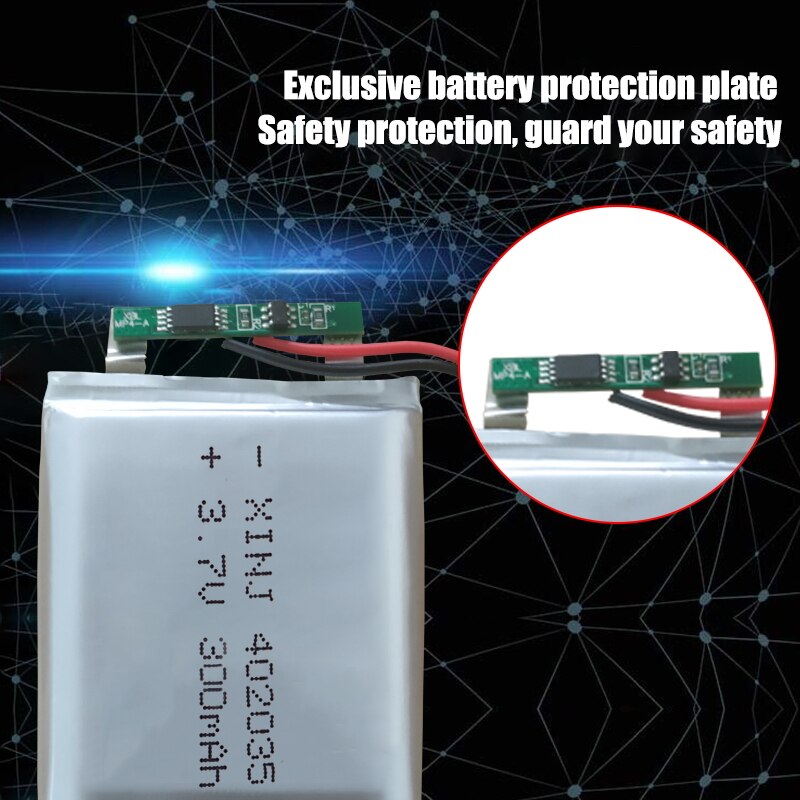 Baterías de polímero de litio Lipo de , 3,7 V, 402035 mAh, reemplazo de batería de iones de litio para auriculares Bt, juguetes MP3