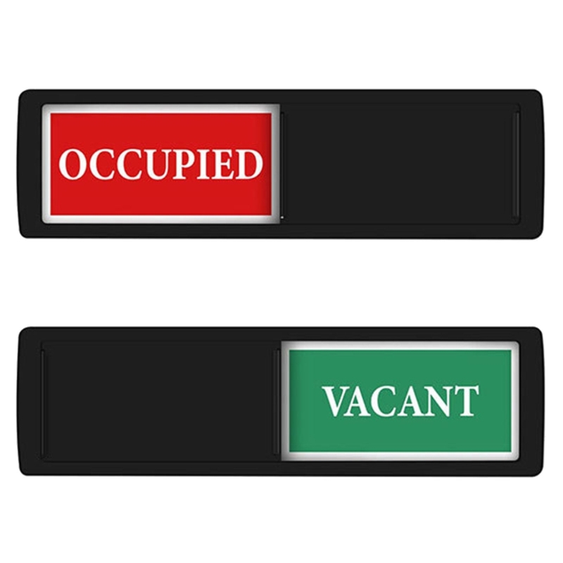 Easy to Use Sliding Door Sign Occupied/Vacant Door Signs Know When to Enter Vacant or In Use Slider Door Indicators