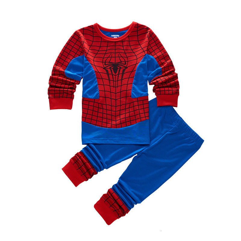 Herfst Kinderkleding Kids Pyjama Baby Meisjes Warme Nachtkleding Jongens Katoen Met Lange Mouwen Cartoon Hero Spiderman Pyjama: 183 / 3T